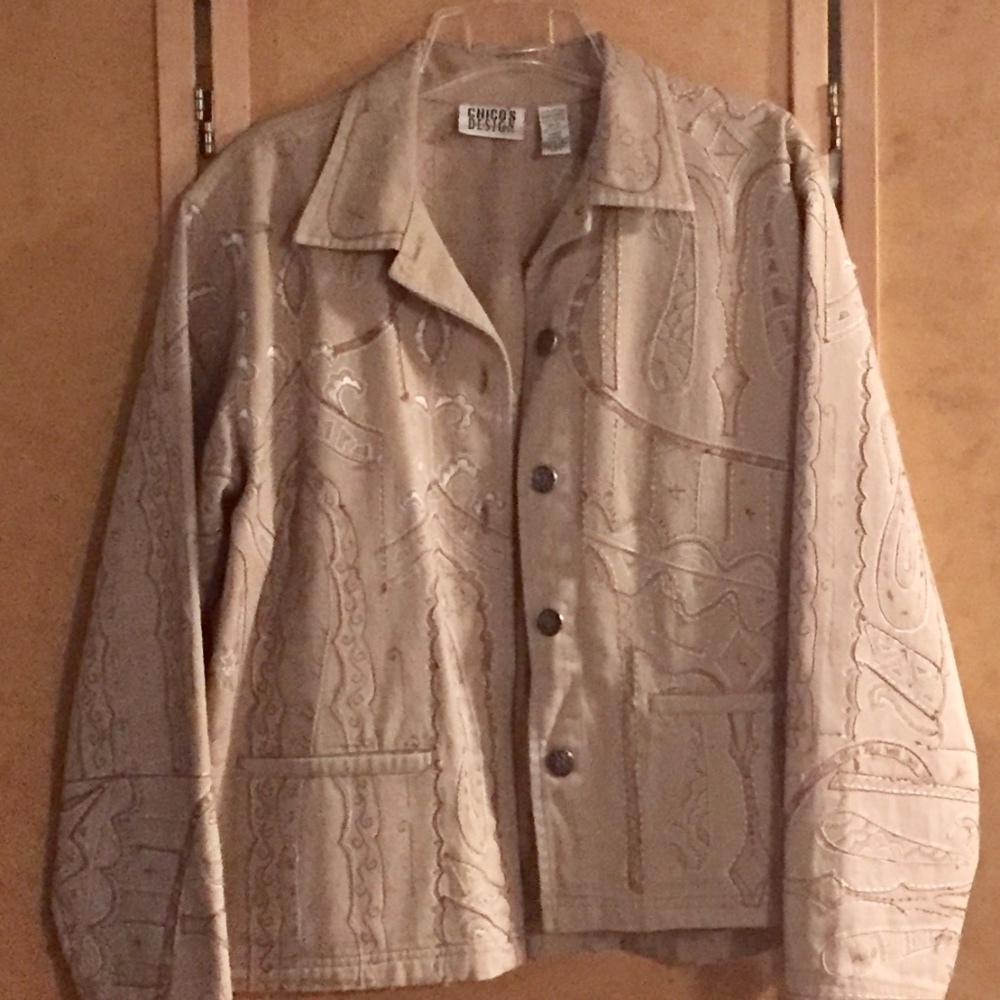 CHICO'S Size 1 Jacket